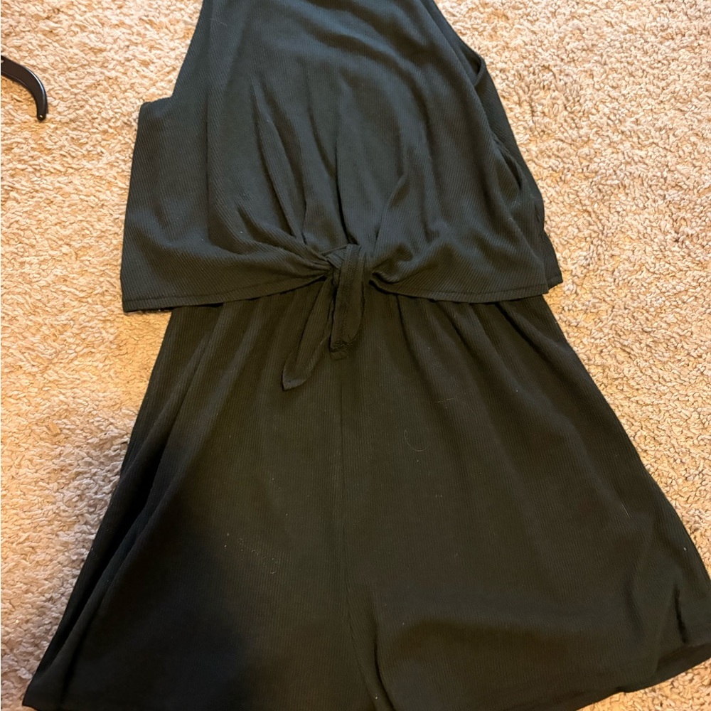 Black Sleeveless Romper